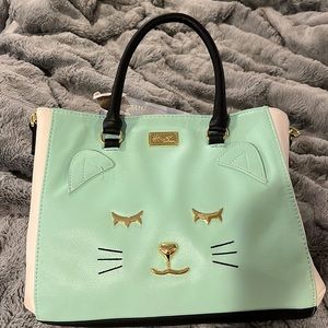 EUC Luv Betsey Betsey Johnson Cat handbag purse
